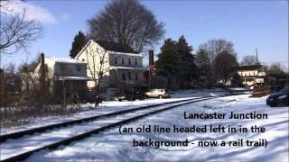 preview picture of video 'NS Train H23 on the Lititz Secondary in Lancaster County'