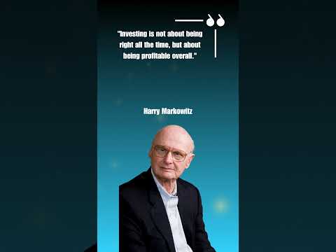 Thumbnail for Harry Markowitz's Wisdom on Finance   Part 6 by Harry Markowitz