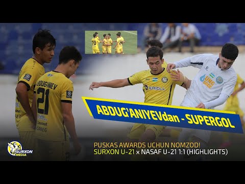 ABDUG'ANIYEVDAN SUPER GOL | SURXON U-21 x NASAF U-21 (HIGHLIGHTS)