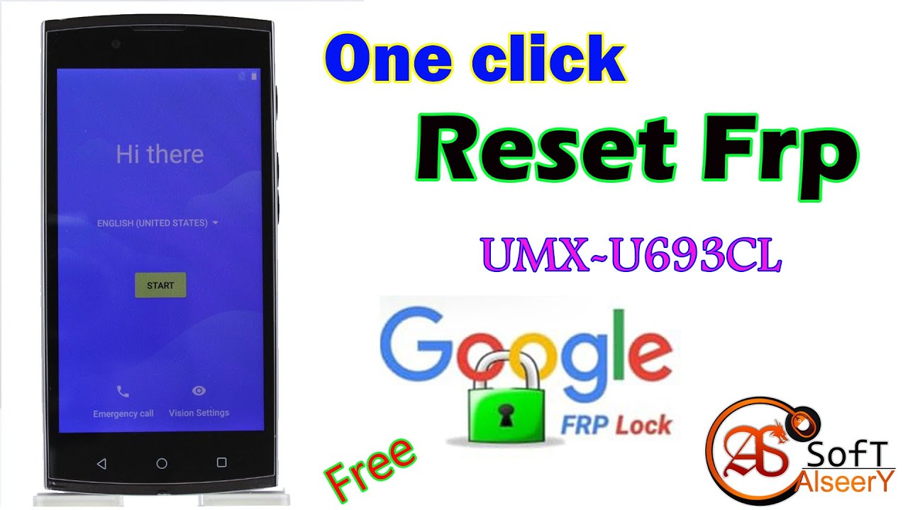 Bypass Frp | UMX-U693CL | Reset frp Google Account | One click