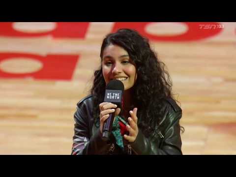 Alessia Cara sings the Canadian National Anthem @ 2019 NBA Finals