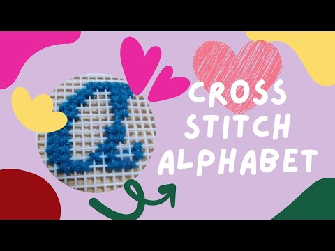 Cross Stitch Alphabet Cursive