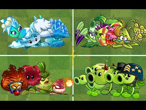 10 Team Plants Max Level Vs Team Zombie - Who will win? - PvZ 2 Team Plant