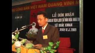 Lễ đón Bằng công nhận nhà thờ họ Lê Trọng là