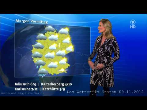 Claudia Kleinert 09.11.2012 Black Ladies leather Boots and very tight Jeans