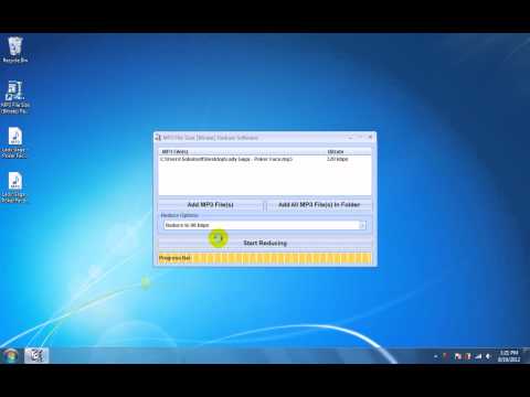 MP3 File Size (Bitrate) Reduce Software
