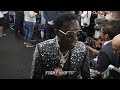 HILARIOUS! MICHAEL BLACKSON CHIN CHECKS FAN QUESTIONING HIS ACCENT "PUNK MOTHERSUCKA!"