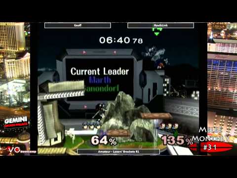 Melee - VMM31 Amateur - LB1 - Geoff (Marth) vs Haviklink (Falco, Ganondorf)