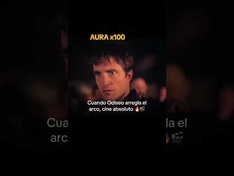 Cine puro ver a Odiseo ajustar la cuerda de su arco #laodisea #odiseo #cine