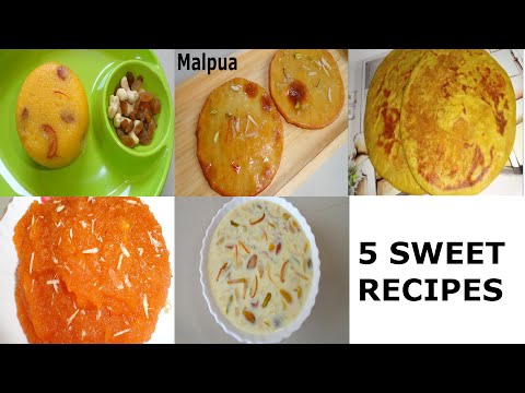 5 Sweet Recipes | Indian Dessert Recipes - Cookingrecipes4u