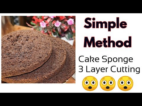How to cut cake Layers|How to evenly level your cake layers perfectly every time|Reenas kalavara