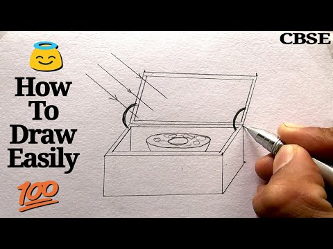 How to Draw Solar Cooker step by step for beginners ! Video
