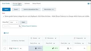 Grades Tool Overview