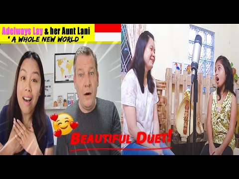 A Whole New World || Cover Adelways Lay & Aunty Lani || From "Aladdin 🥰| Dutch Couple REACTION