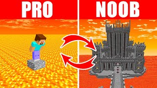Minecraft NOOB vs. PRO: SWAPPED FLOOR IS LAVA in Minecraft (Compilation)