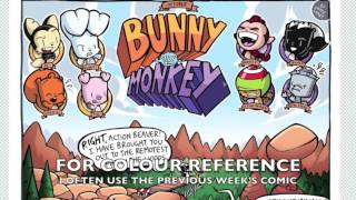 NOW DRAW SPECIAL - Bunny Vs Monkey from sketch to print!