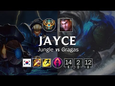Jayce Jungle vs Gragas - KR Master Patch 8.24