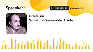 Musik-Video-Miniaturansicht zu Ariete Songtext von Salvatore Quasimodo