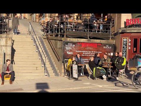 Walking in Södermalm, Stockholm: Götgatan, Mosebacke / Sunny Afternoon Walk.