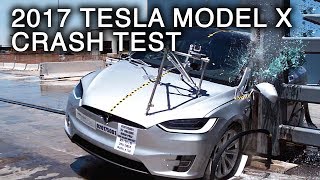 2017 Tesla Model X Pole Crash Test