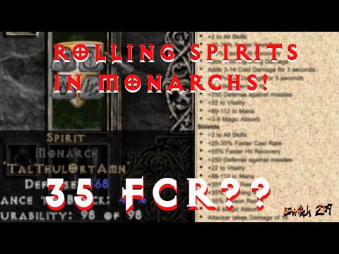 Diablo 2 - Rolling 24 Spirit Runewords: Can I Roll a 35 FCR?