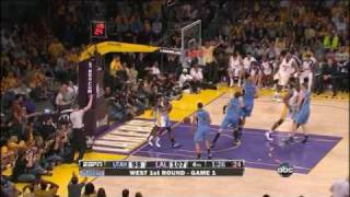 Kobe Bryant 24 points game 1 round 1 2009 NBA Playoffs vs Utah Jazz