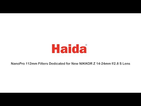 Haida NanoPro 112mm Filters Dedicated for Nikon Z 14-24 f2.8 S Lens