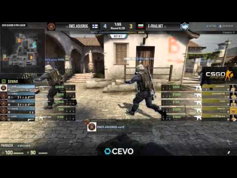 ENCE.ASUSROG vs E-Frag.net Game 2 (CEVO-P CS:GO Season 9) - Helium & Spuddington
