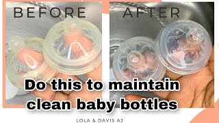 HOW TO MAINTAIN CLEAN BABY FEEDING BOTTLES