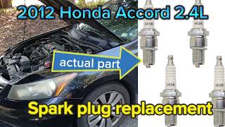 2012 Honda Accord /Acura TSX 2.4L spark plug replacement