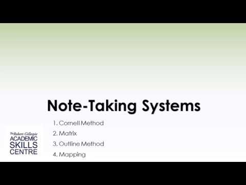 Note-taking Training - Outline Method
