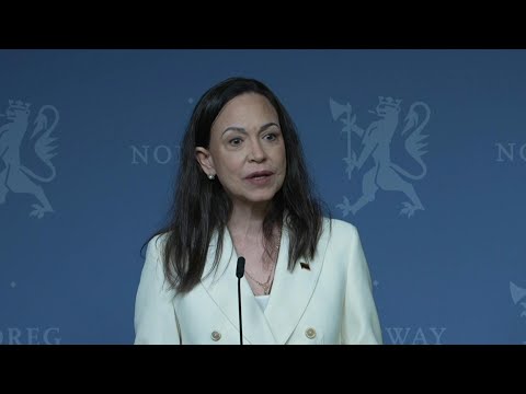 Video | Venezuelan Nobel winner Machado thanks those who 'risked their lives' to get her to Oslo | AFP