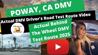 Poway Ca DMV Test Route #1 -*ACTUAL TEST ROUTE* Behind The Wheel Driver's License Course -San Diego