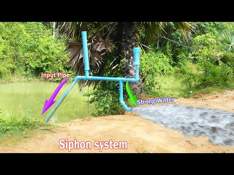 Amazing!! I turn PVC pipe into a water pump no need electric power easy way life hacked at home 24