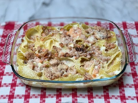 Pasta Ripiena di Pesce al Forno Gustosissima | Delicious  Fish Pasta Stuffed Baked