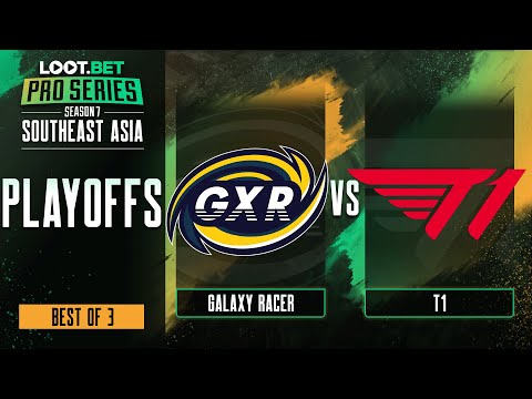 Galaxy Racer vs T1 Game 1 - Pro Series 7 SEA: Semifinals w/ Ares & Black^