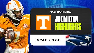 Joe Milton Tennessee Highlights | No. 193 to Patriots | CBS Sports