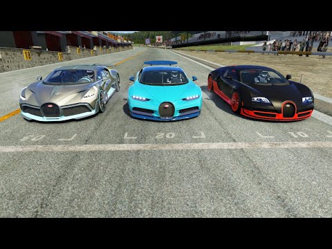 Bugatti Chiron vs Bugatti Divo vs Bugatti Veyron 16.4 SS at Old Spa