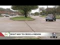 The right way to cross a median