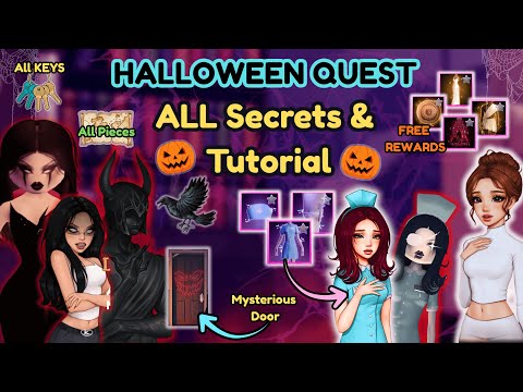 *FREE ITEMS* ALL SECRETS & Tutorial for DTI Halloween Quest!🎃Unlock NEW Nurse Julie Set & More! 4K