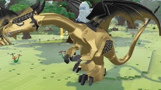 LEGO Worlds (PS4 Pro) Part 8 - Gold Dragon + Dungeons