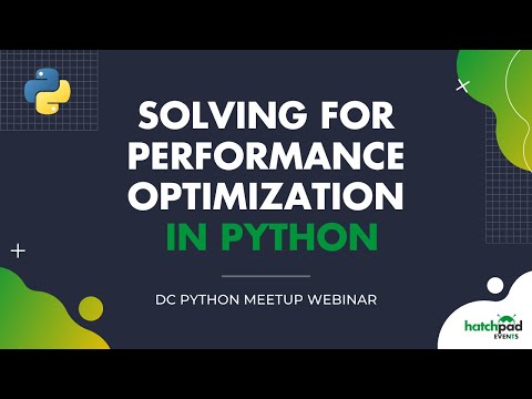 Solving For Performance Optimization In Python Hatchpad