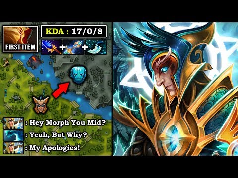 NEW IMBA HERO MID Deleted Pro Morphling in 2s with First Item Boots + Crazy Magical Burst Skywrath
