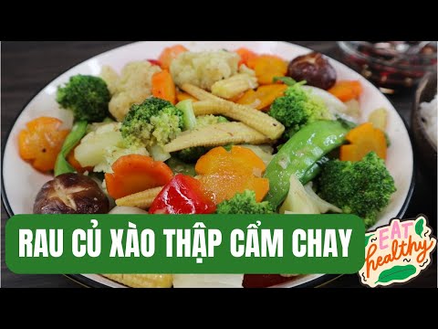 Cách làm món rau củ xào thập cẩm chay | Bếp Của Mẹ