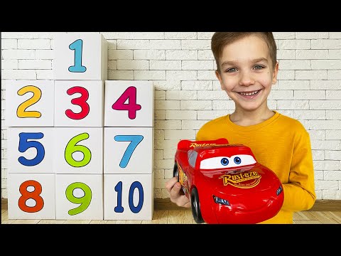 Mark Learns to Count From 1 to 10 with McQueen and Cars