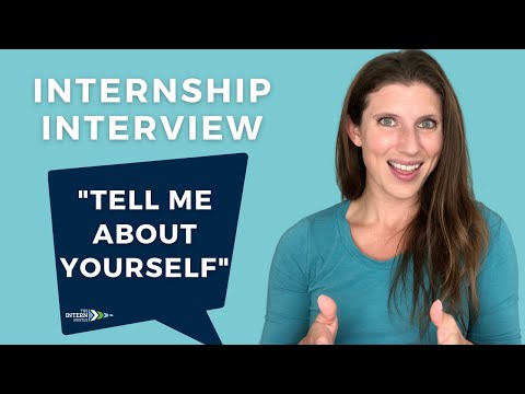 Part of a video titled How to Respond to "Tell Me About Yourself" in an Internship Interview