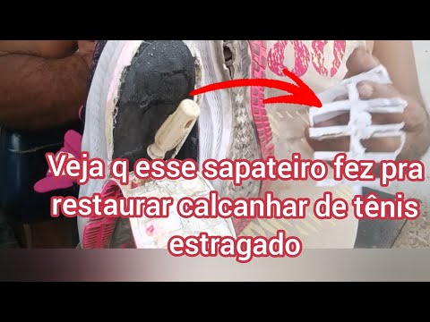 Como consertar com Eva solado de tênis estragado