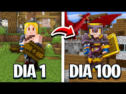 EU PASSEI 100 DIAS me PREPARANDO para UM TORNEIO MEDIEVAL no MINECRAFT - O FILME
