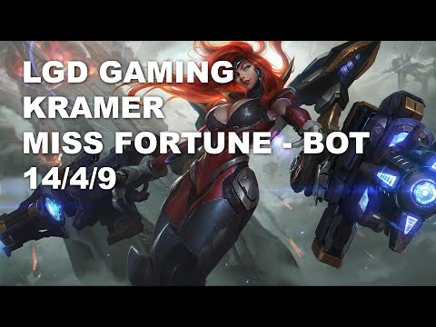 LGD Gaming Kramer Bot Miss Fortune vs Aphelios - KR Challenger Patch 10.9