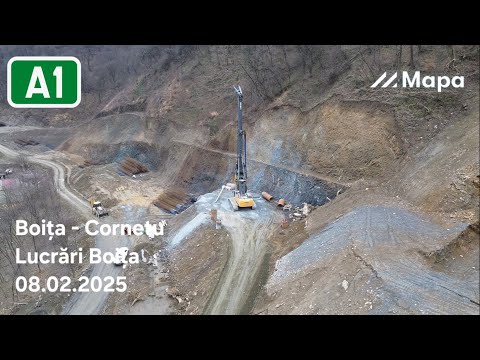 Autostrada A1 - Sibiu-Pitesti - Lot 2 - Boita - Cornetu - 08.02.2026 - Lucrari Boita